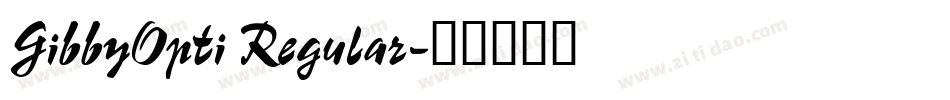 GibbyOpti Regular字体转换